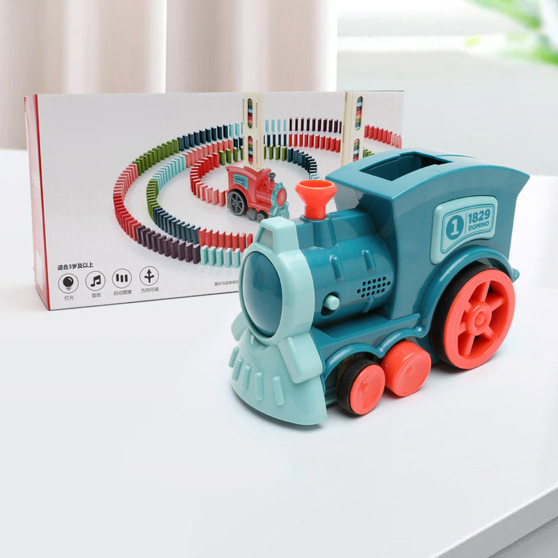 Electric Domino Train Building Toy