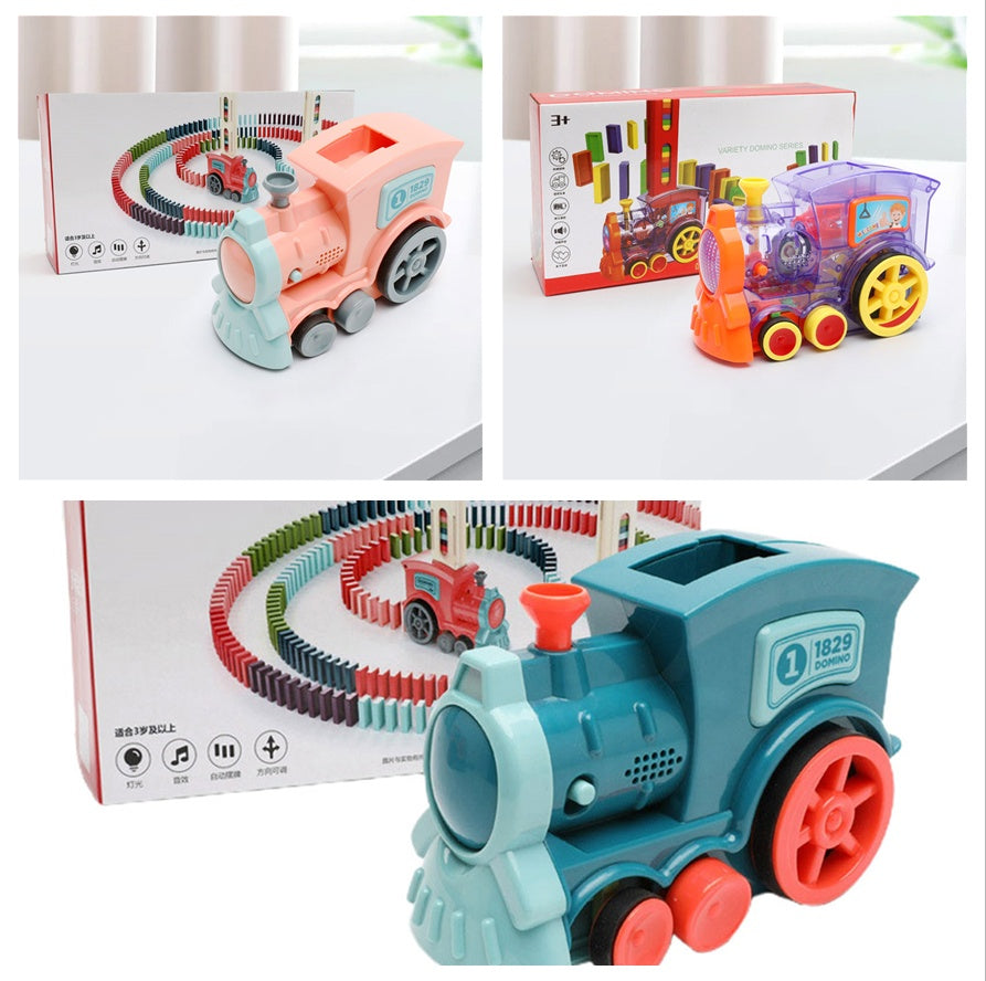 Electric Domino Train Building Toy