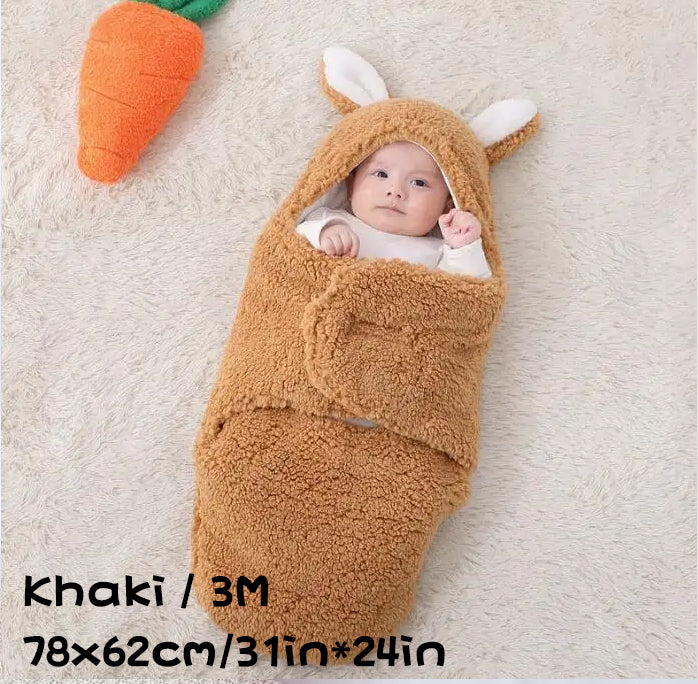 Soft Fleece Newborn Swaddle Sleeping Bag Blanket