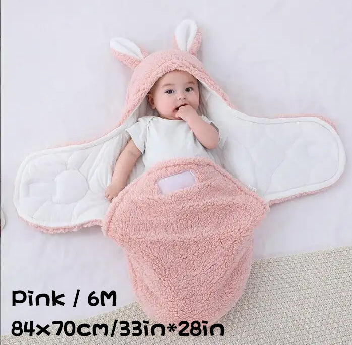 Soft Fleece Newborn Swaddle Sleeping Bag Blanket