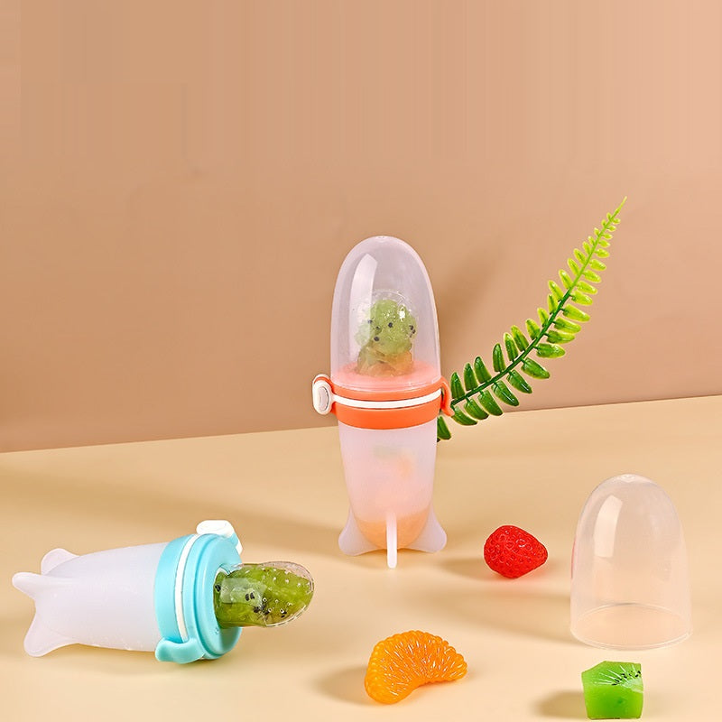 Silicone Baby Squeeze Feeding Bowl & Bottle Set